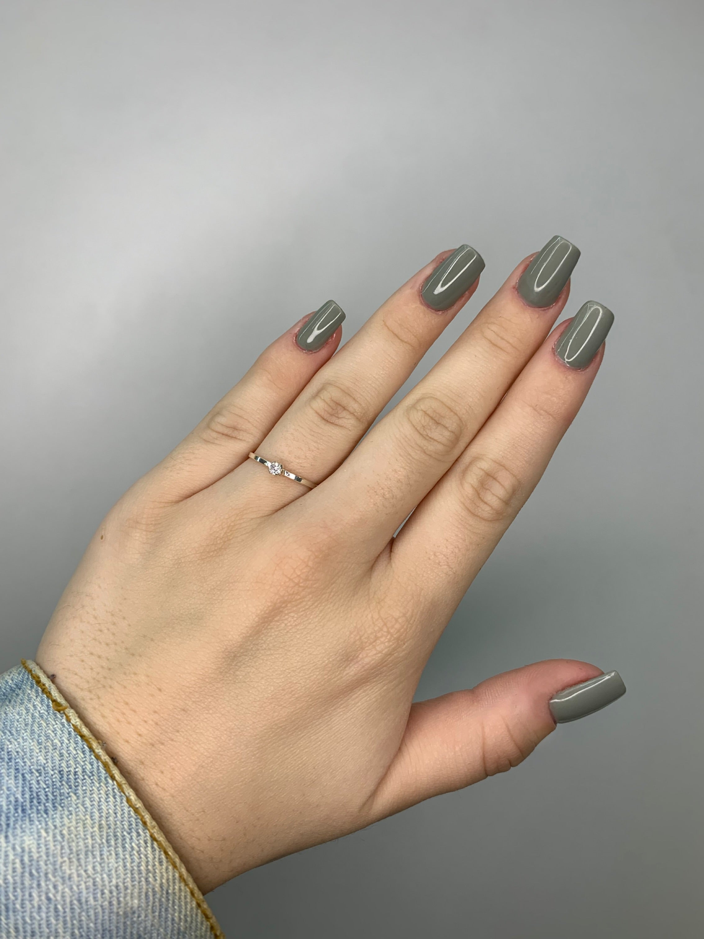 Anel Solitário Fininho