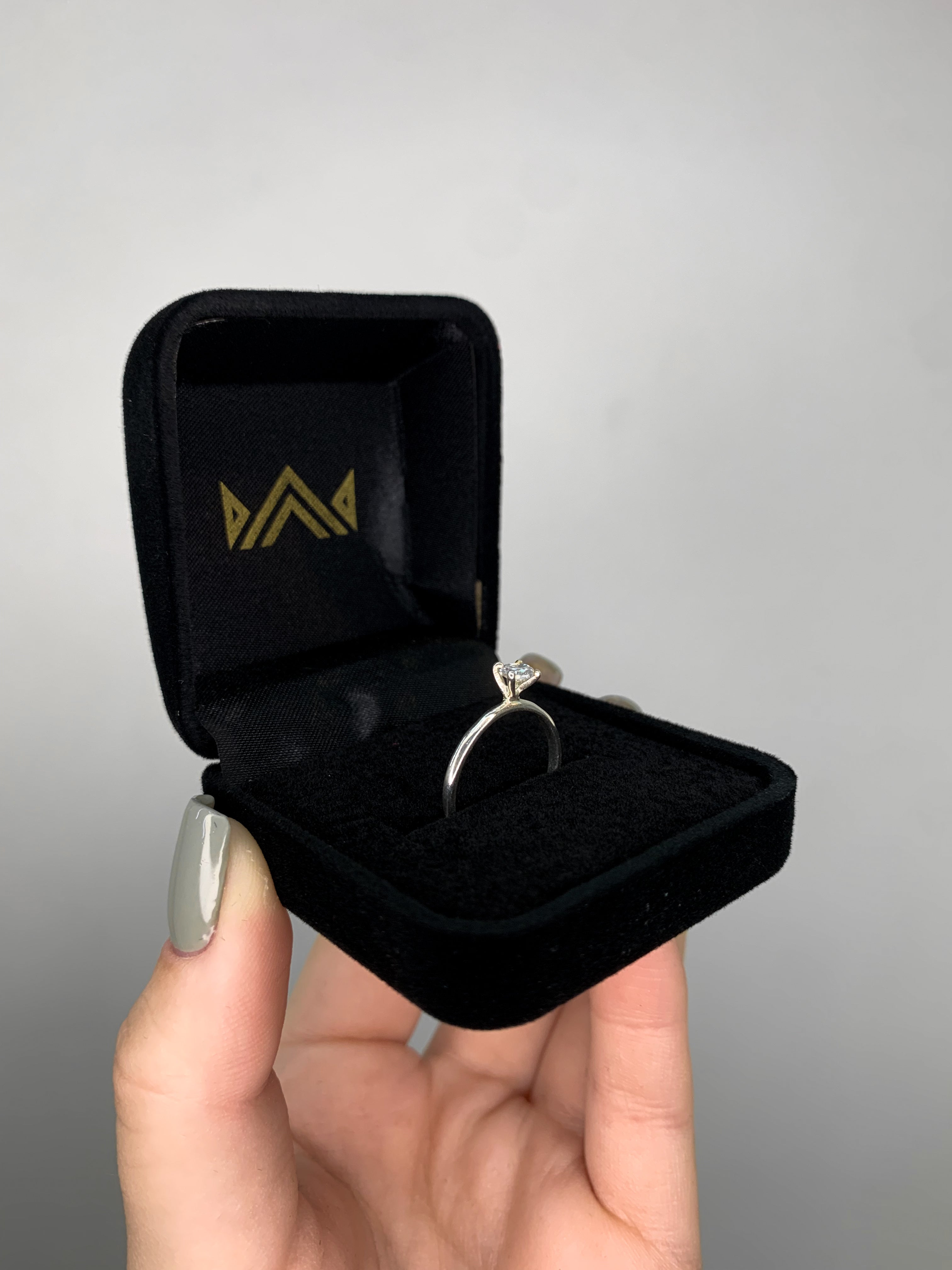 Anel Solitário Tradicional