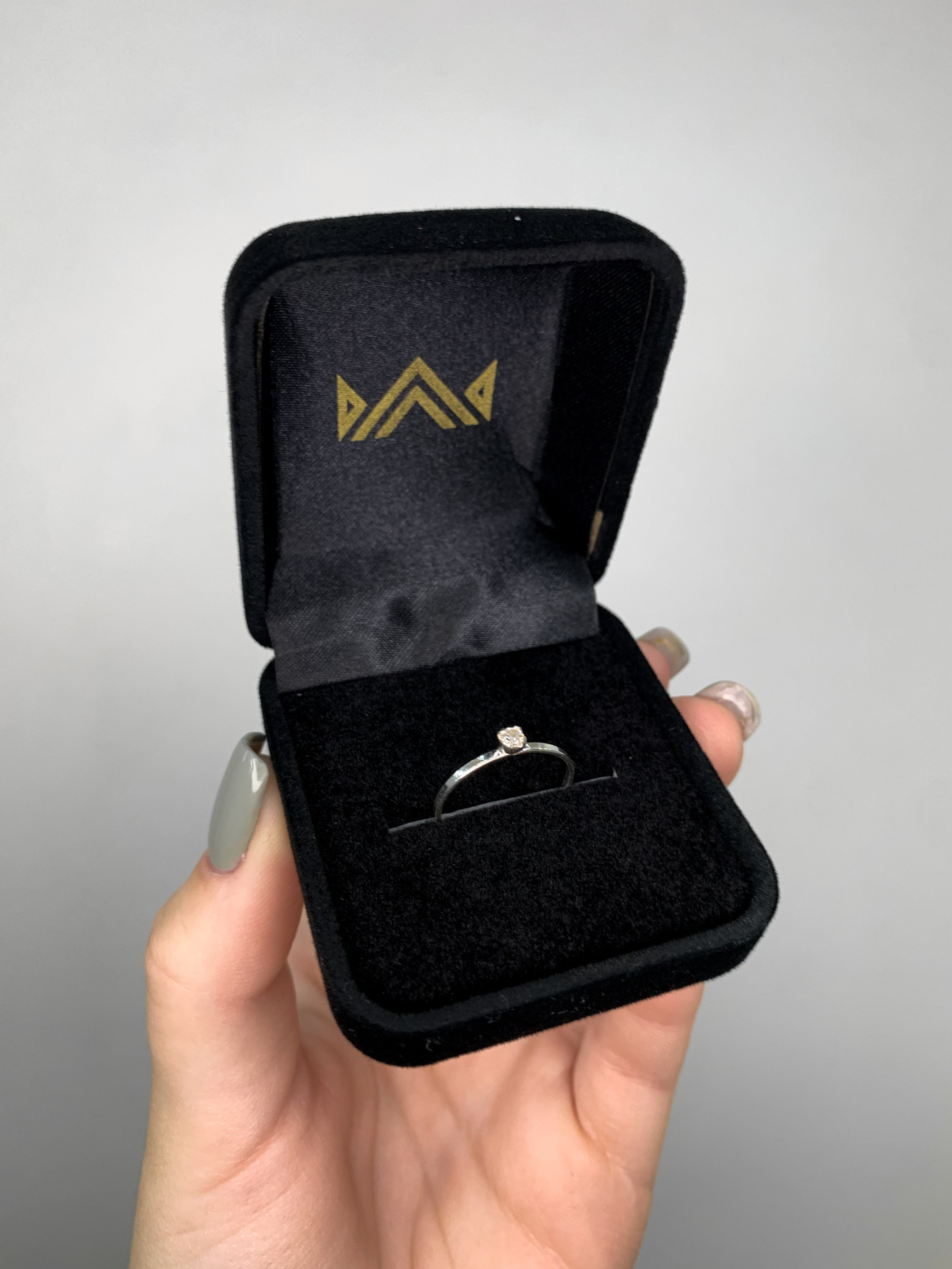 Anel Solitário Fininho