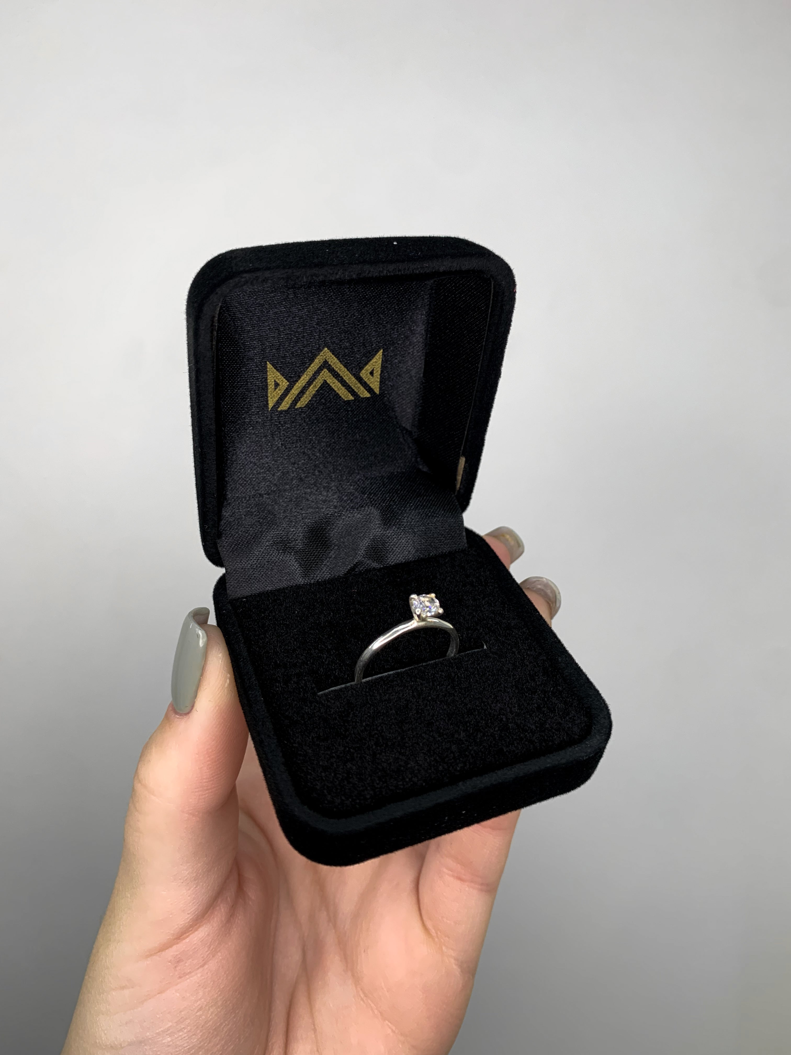 Anel Solitário Tradicional