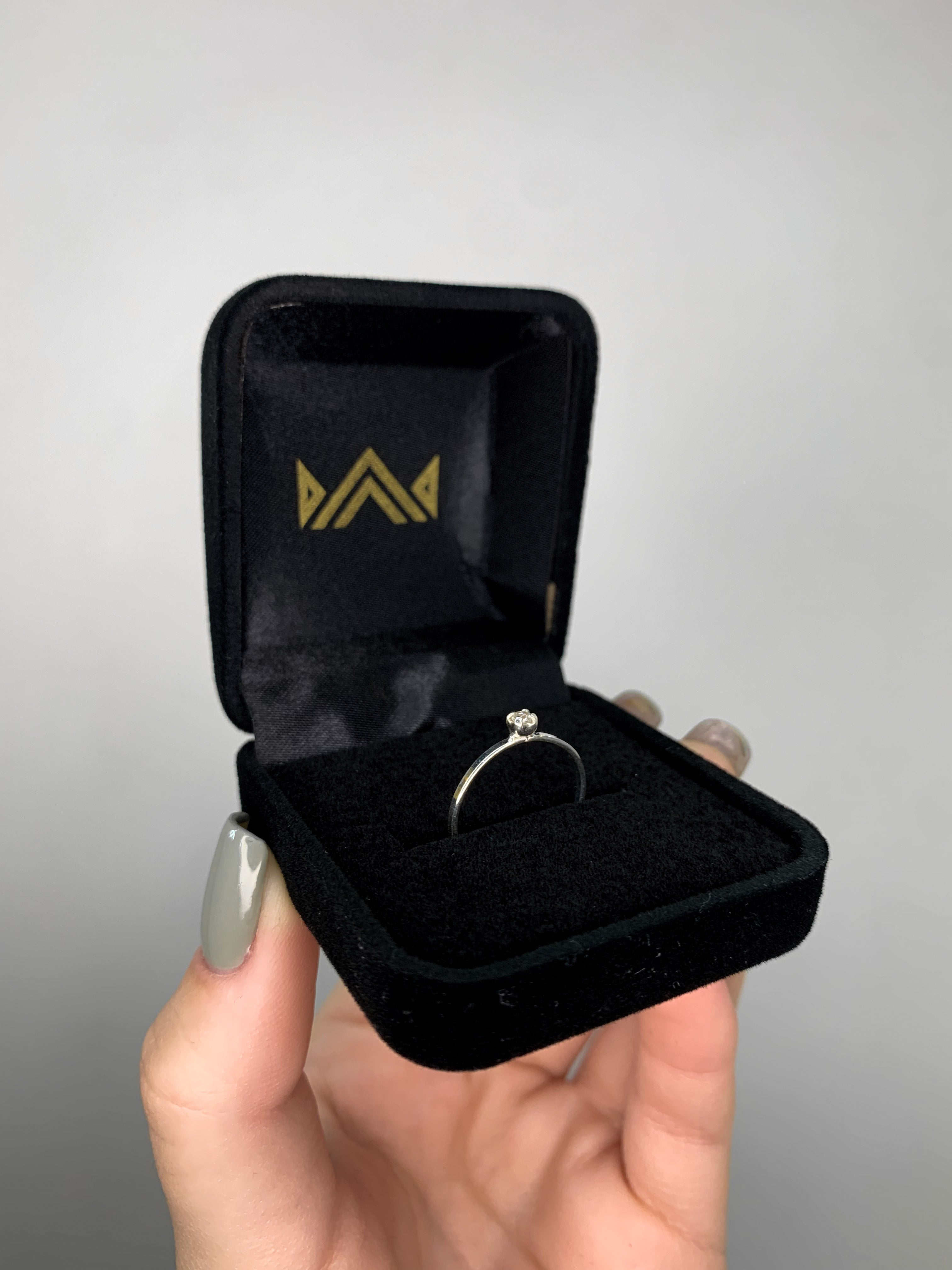 Anel Solitário Fininho